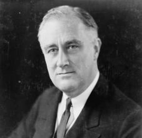 Franklin D. Roosevelt is inaugurated President of the United States.