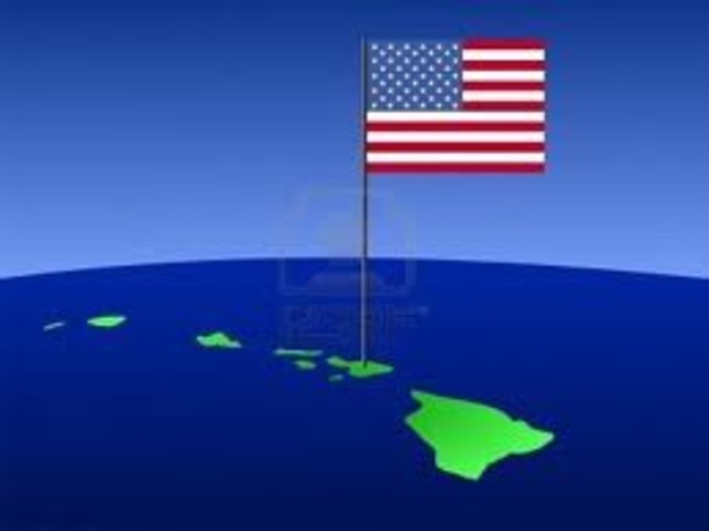 Hawaii becomes American territory.