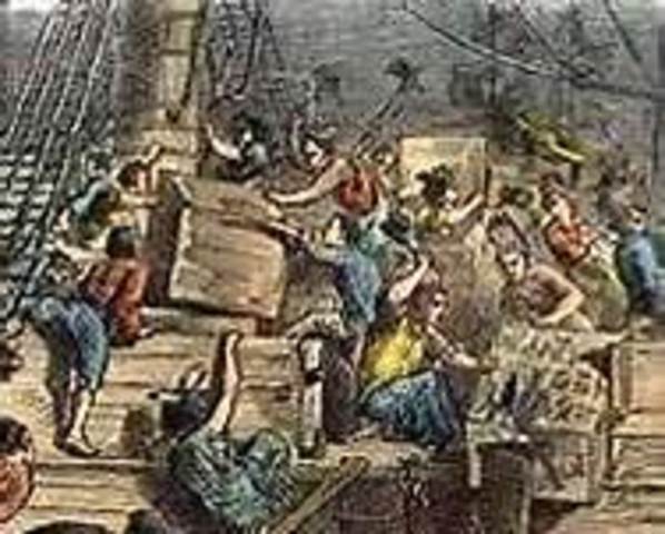 The Boston tea party