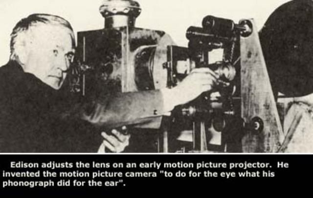 1st motion picture camera in US