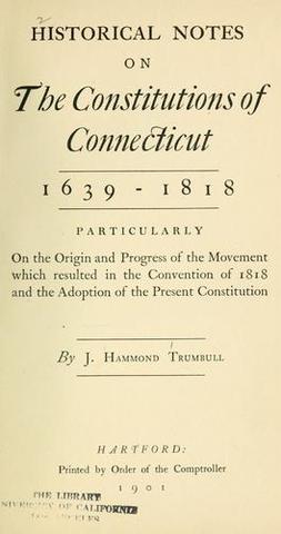 Fundamental Orders of Connecticut