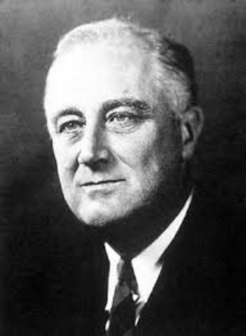 Franklin D. Roosevelt is inaugurated President of the United States.
