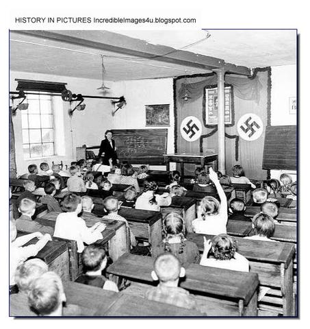 The law against "overcrowding in German schools and universities" is adopted, restricting the number of Jewish children allowed to attend. Children of war veterans and those with one non-Jewish parent are initially exempted.