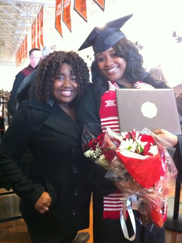 my sister went to college