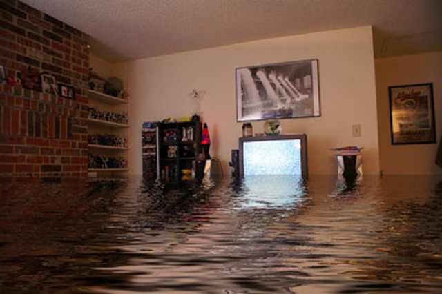 House flooded.