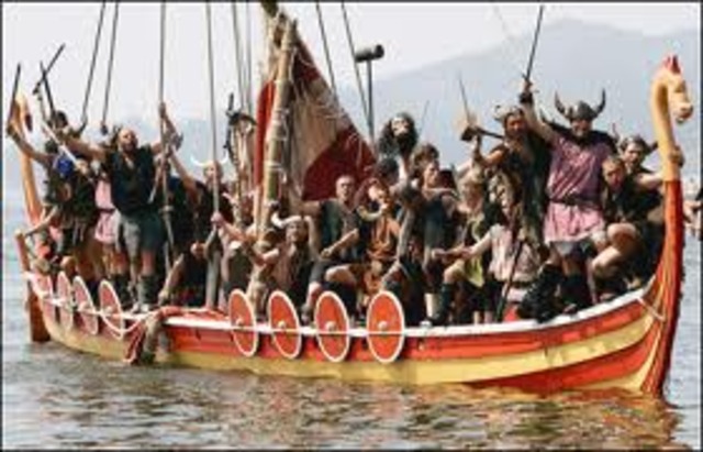 Vikings begin to attack Christians throughout Europe
