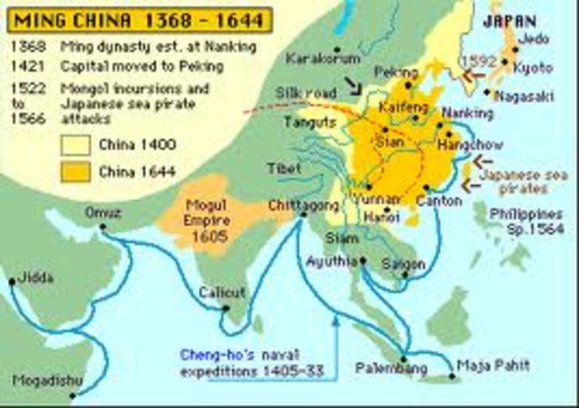 The Ming Dynasty is founded in China