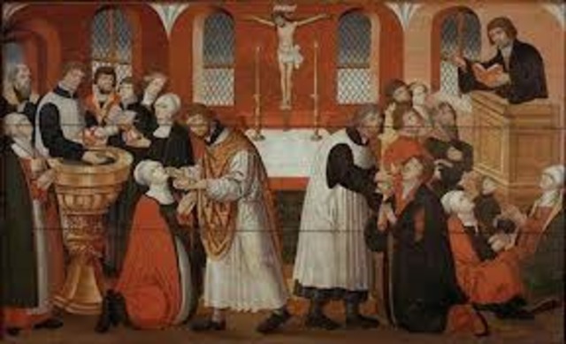 Catholics were banned from Scandinavia.