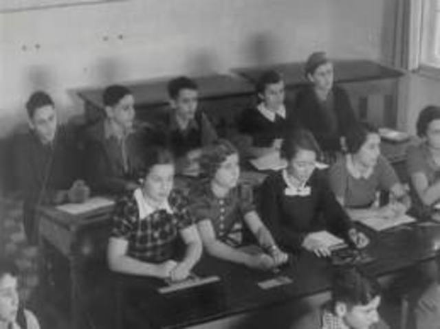 The Ministry of Science and Education prohibits teaching by "non-Aryans" in public schools and bans private instruction by Jewish teachers.