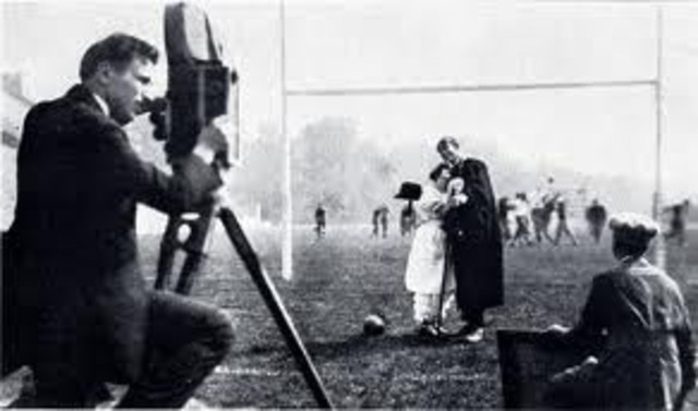 The beginning of 'taking pictures' and end of silent movies