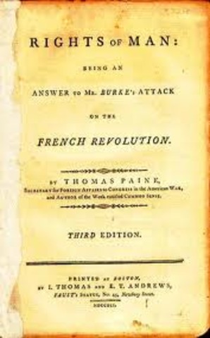 Tom Paine’s  The Rights of Man is published