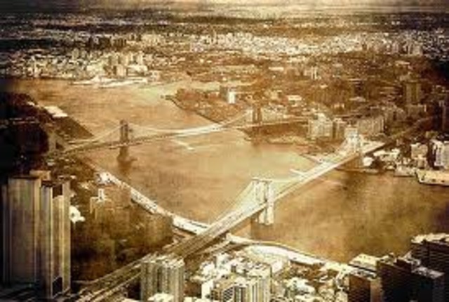 Brooklyn Bridge, New York, is opened\