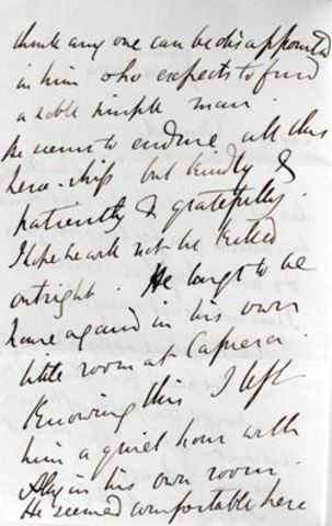 Letter to his wife on October 24 1862