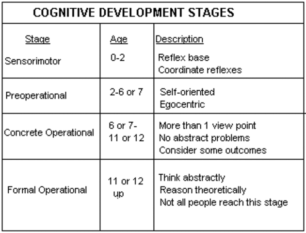 Cognitive Development Theory