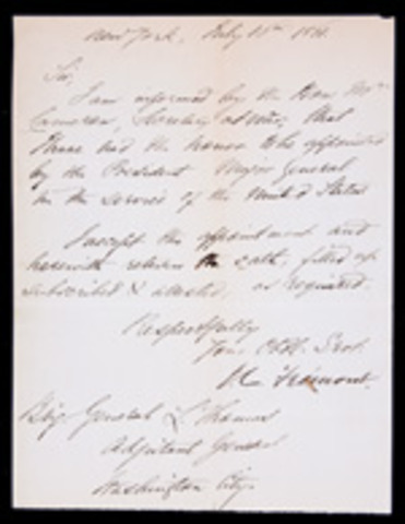Letter to his wife on November 2 1862