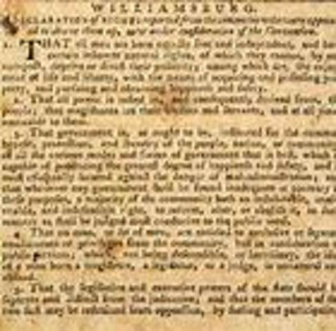 Decleration of virginia rights