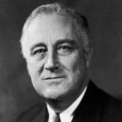 Franklin D. Roosevelt is inaugurated President of the United States.