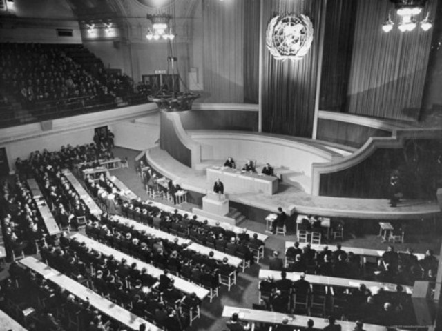 First meeting of the United Nations General Assembly
