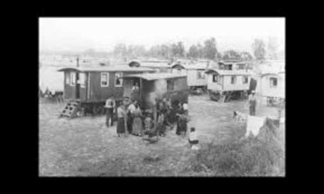 The first German Gypsies are arrested and deported to Dachau concentration camp.