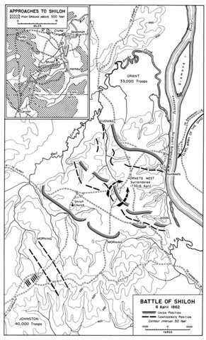 Grant wins decisive battle at Shiloh