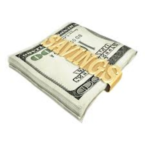 about 3/4 of money saved