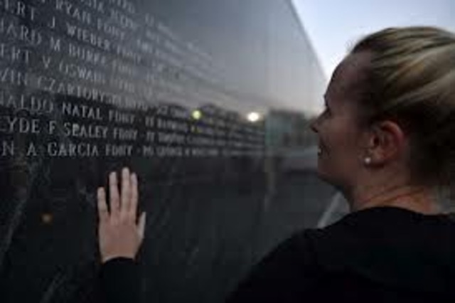 The 9/11 memorial wall