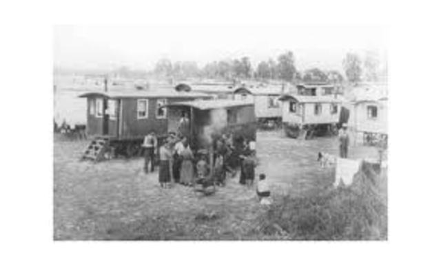 The first German Gypsies are arrested and deported to Dachau concentration camp.