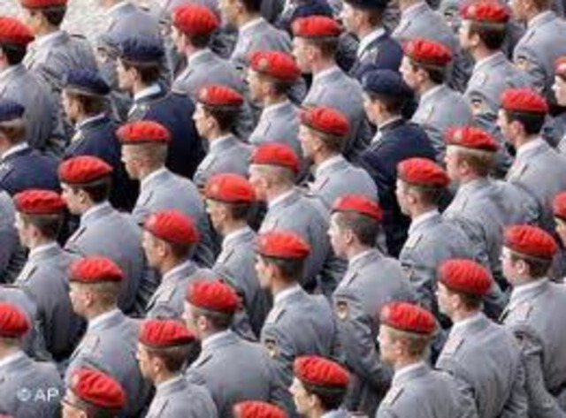 Jews are prohibited from serving in the German armed forces.