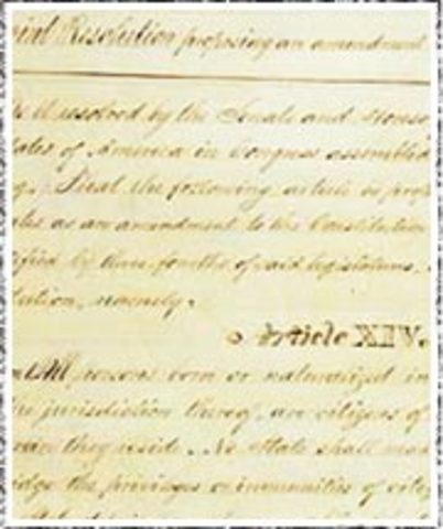 Congress passes Fourteenth Amendment