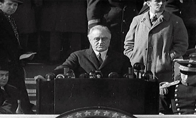 Franklin D. Roosevelt is inaugurated President of the United States.