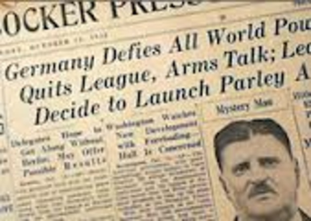 Germany withdraws from the League of Nations.