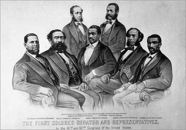 Southern blacks vote and serve in constitutional conventions