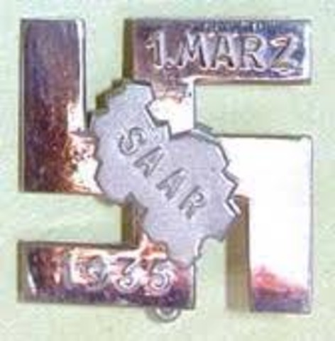 The Saar region is annexed by Germany.