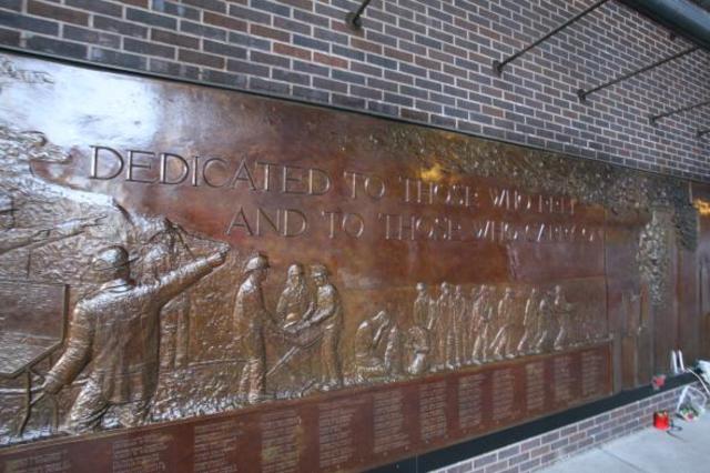 This is another memorial wall built to remember those who had been killed during the attacks