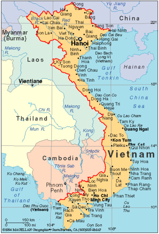 Vietnam is divided