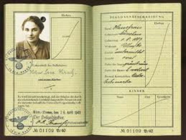 Jews can obtain passports for travel outside of Germany only in special cases.