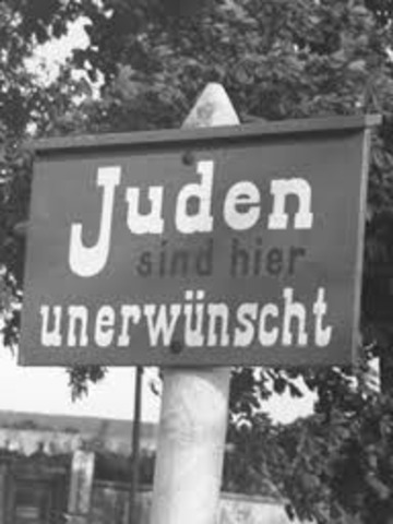 Jews are prohibited from serving in the German armed forces.