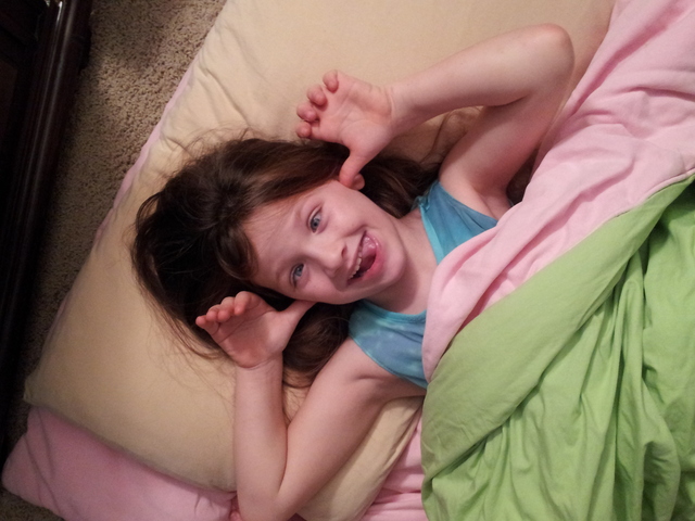 Silly time at bed tim