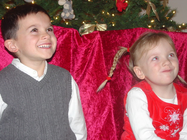 My brother and I at Christmas