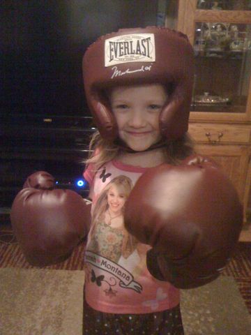 I am ready for my boxing match