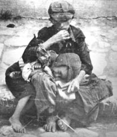 A concentration camp is established at Auschwitz, Poland.