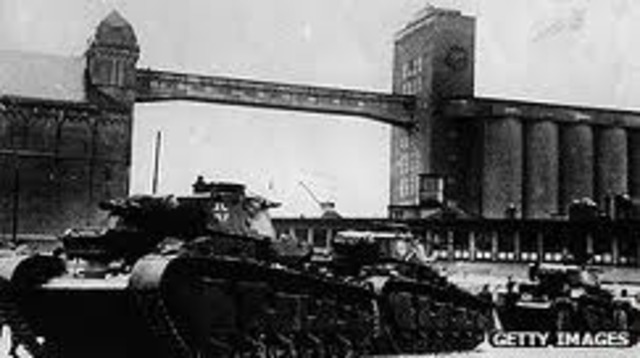 The German army invades and defeats Denmark, Norway, Belgium, Luxembourg, the Netherlands, and France.