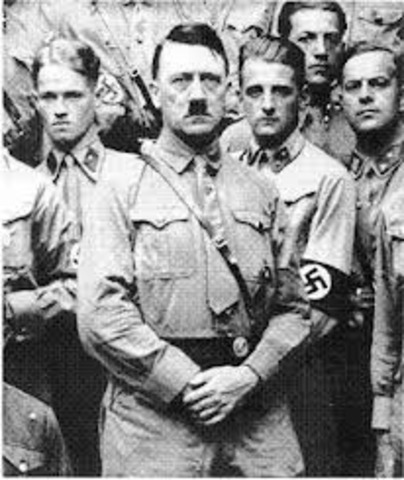 Adolph Hitler declares himself president and chancellor of the Third Reich after the death of Paul von Hindenburg.