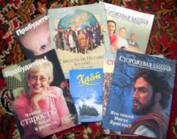 Jehovah's Witnesses are banned from all civil service jobs and are arrested throughout Germany.