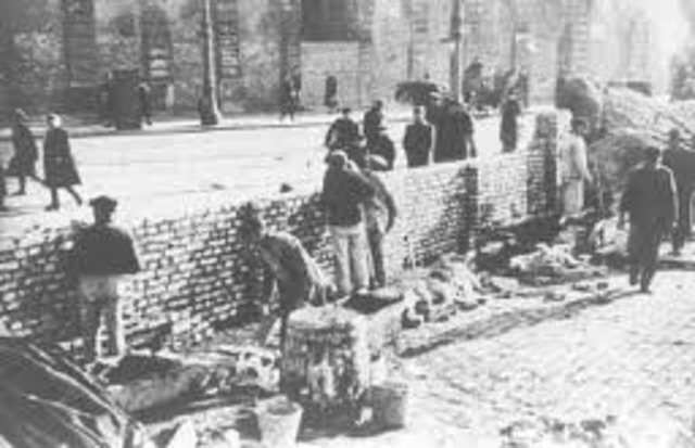 The first Polish ghetto is established.