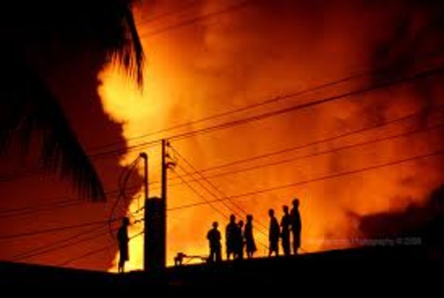 Kristallnacht ("Night of Broken Glass"): Nazi organized nation-wide pogroms result in the burning of hundreds of synagogues; the looting and destruction of many Jewish homes, schools, and community offices; vandalism; and the looting of 7,500 Jewish store