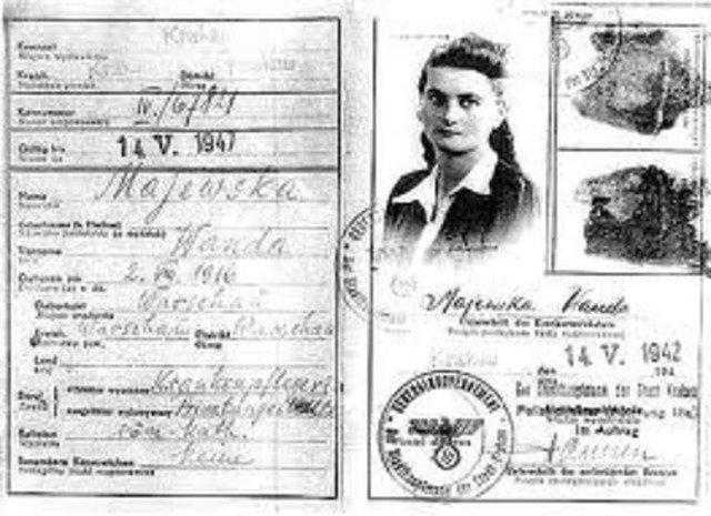 The German government announces Jews must carry identification cards.