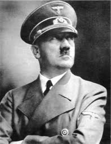Adolph Hitler declares himself president and chancellor of the Third Reich after the death of Paul von Hindenburg.