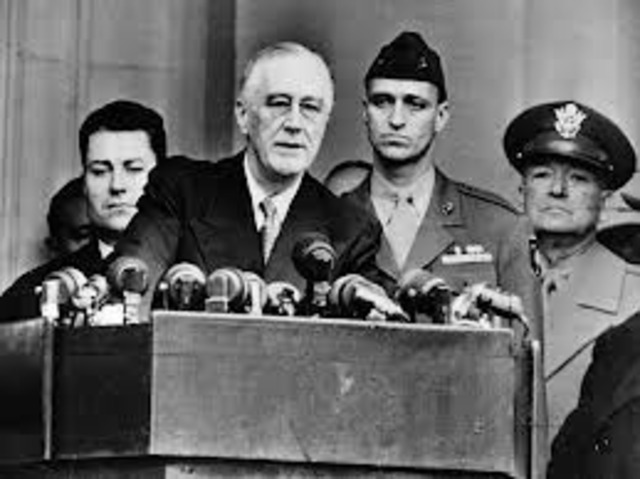 Franklin D. Roosevelt is inaugurated President of the United States.