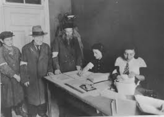 Jews are forced to turn in radios, cameras, and other electric objects to the police. Jews receive more restrictive ration coupons than other Germans. They do not receive coupons for meat, milk, etc. Jews also receive fewer and more limited clothing ratio